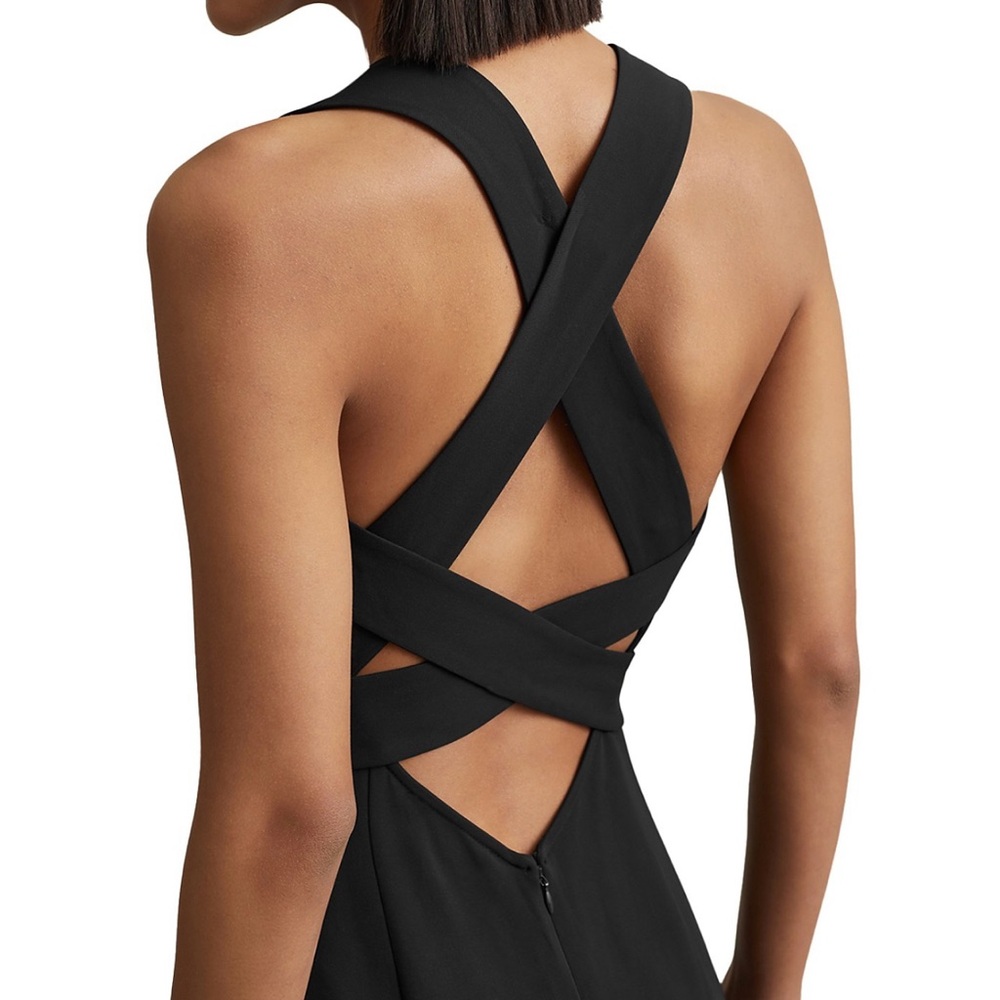 NWT Reiss Nylah Belted Strappy Midi Dress